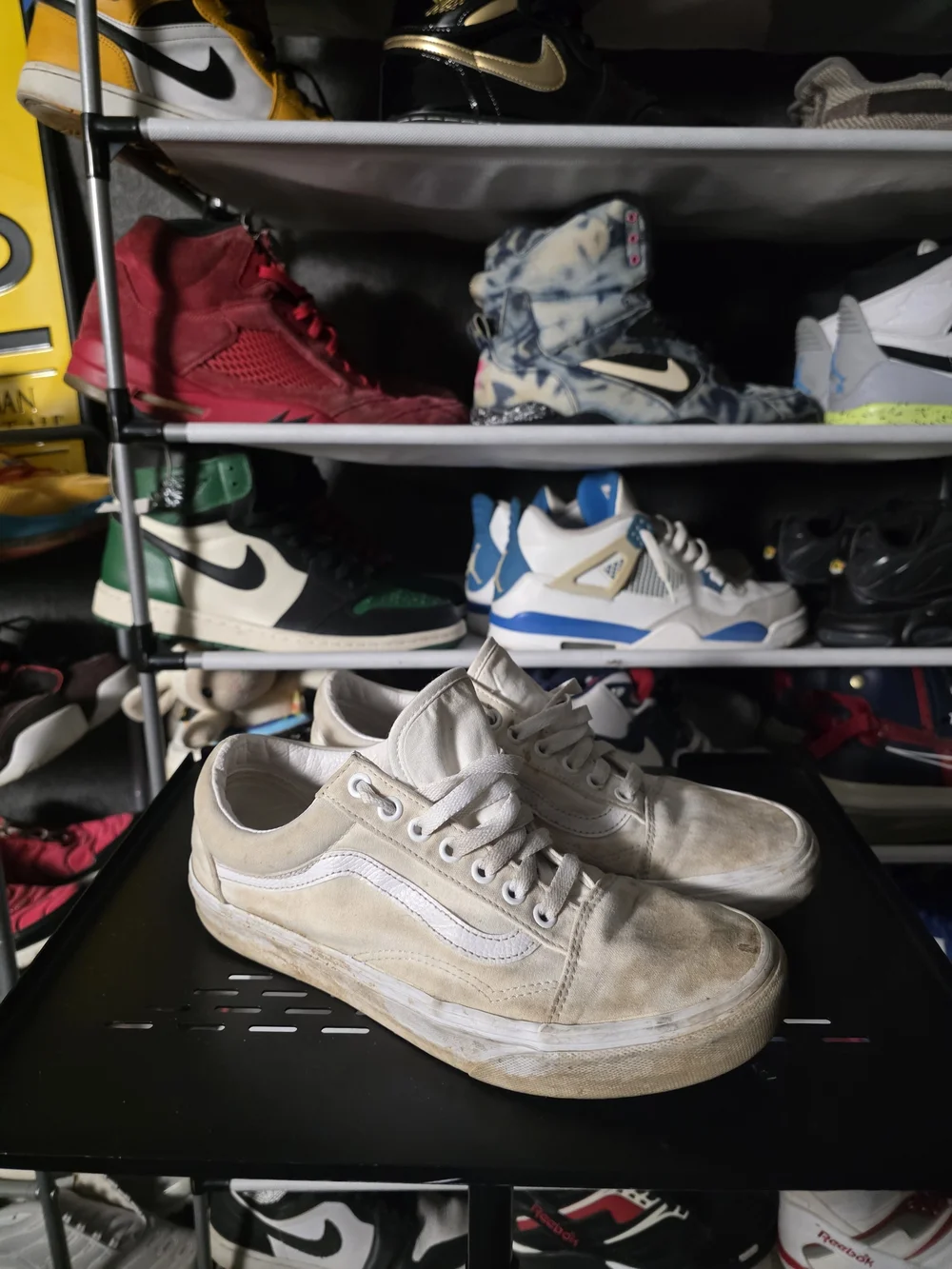 🔥 Well Worn! Vans Men's Size 9 Low-Top Old Skool Sneakers